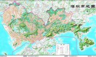 深圳最新行政地图区域划分 深圳市电子地图